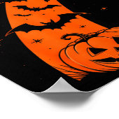 Leuke Zes Zeven 6 7 Meme Ontwerp Koppels Halloween Poster (Hoek)