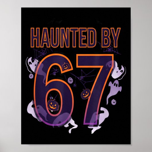 Leuke Zes Zeven 6 7 Meme Ontwerp Koppels Halloween Poster (Voorkant)