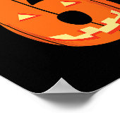 Leuke Zes Zeven 6 7 Meme Ontwerp Koppels Halloween Poster (Hoek)