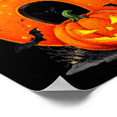 Leuke Zes Zeven 6 7 Meme Ontwerp Koppels Halloween Poster (Hoek)
