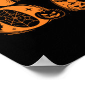 Leuke Zes Zeven 6 7 Meme Ontwerp Koppels Halloween Poster (Hoek)