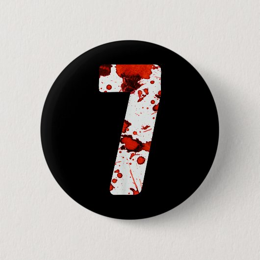 Leuke Zes Zeven 6 7 Meme Ontwerp Koppels Halloween Ronde Button 5,7 Cm (Voorkant)