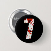 Leuke Zes Zeven 6 7 Meme Ontwerp Koppels Halloween Ronde Button 5,7 Cm (Voorkant /achterkant)