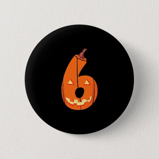 Leuke Zes Zeven 6 7 Meme Ontwerp Koppels Halloween Ronde Button 5,7 Cm (Voorkant)