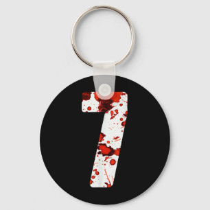 Leuke Zes Zeven 6 7 Meme Ontwerp Koppels Halloween Sleutelhanger