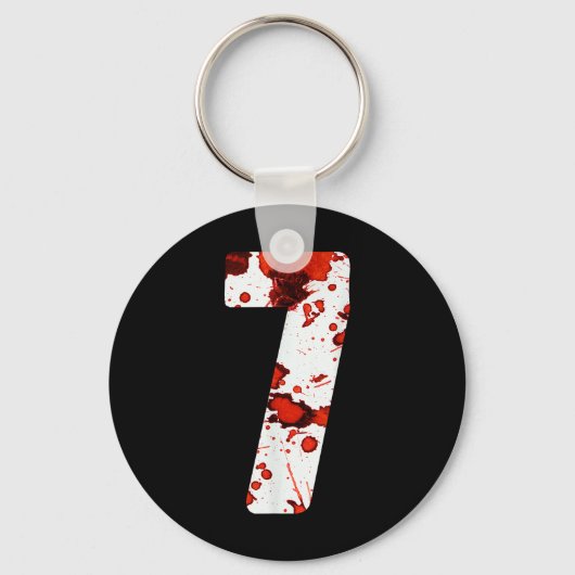 Leuke Zes Zeven 6 7 Meme Ontwerp Koppels Halloween Sleutelhanger (Voorkant)