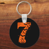 Leuke Zes Zeven 6 7 Meme Ontwerp Koppels Halloween Sleutelhanger (Voorkant)