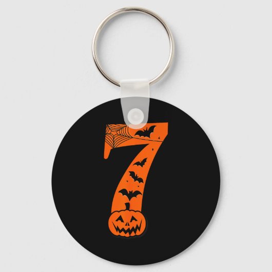 Leuke Zes Zeven 6 7 Meme Ontwerp Koppels Halloween Sleutelhanger (Voorkant)