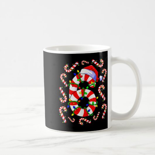 Leuke Zes Zeven 6 7 Meme Ontwerp Koppels Kerstmis Koffiemok (Rechts)