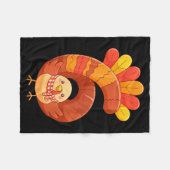 Leuke Zes Zeven 6 7 Meme-ontwerp koppels Thanksgiv Fleece Deken (Voorkant (Horizontaal))
