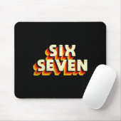 Leuke Zes Zeven 6 7 Meme Ontwerp  Muismat (Met muis)
