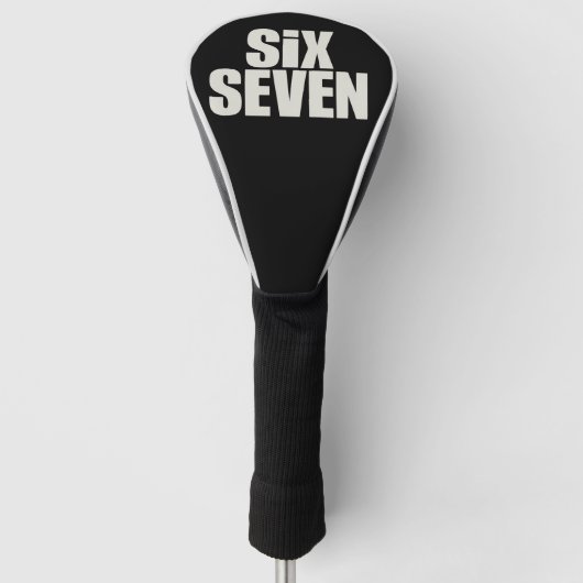 Leuke zes zeven 6 7 Meme zeggen Golfheadcover (Voorkant)