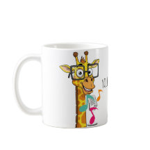 Leuke zingende giraffe