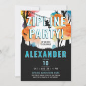 Leuke Zipline Kleurrijke Blue Boy Adventure Waterv Kaart (Voorkant)