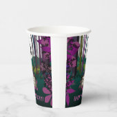 Leuke Zipline Paarse Roze Bos Meisje Avontuur Papieren Bekers (Rechts)