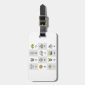 Leuke Zodiac Astrologische Karakters Bagagelabel (Voorkant verticaal)
