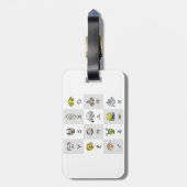 Leuke Zodiac Astrologische Karakters Bagagelabel (Achterkant verticaal)