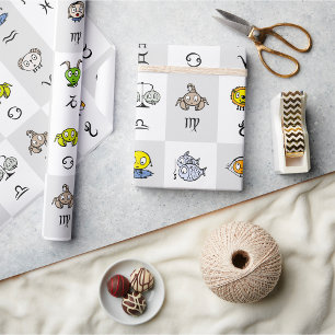 Leuke Zodiac Astrologische Karakters Cadeaupapier