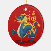 Leuke Zodiac Dragon "Fortune" Chinees Nieuwjaar Keramisch Ornament (Links)