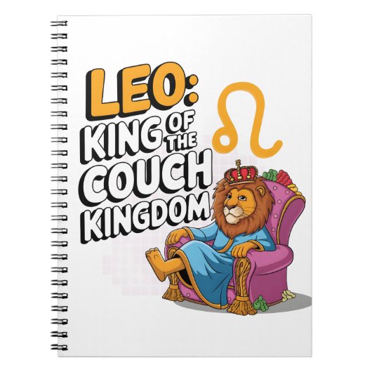 Leuke Zodiac Leeuw ontwerp Notitieboek (Voorkant)