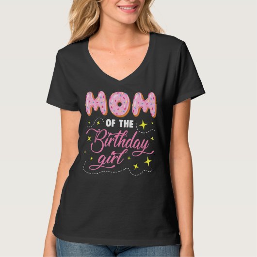 Leuke zoete donut donut donut mam van de verjaarda t-shirt (Voorkant)