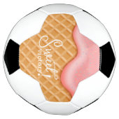 Leuke Zoete Overwinning Roze Ijs Voetbal (Gedraaid)