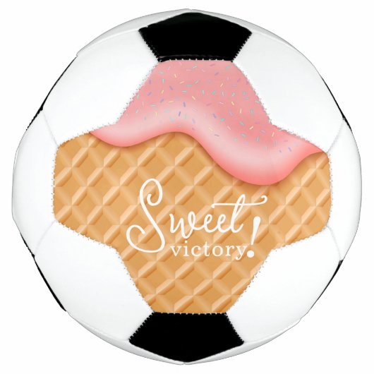 Leuke Zoete Overwinning Roze Ijs Voetbal (Voorkant)