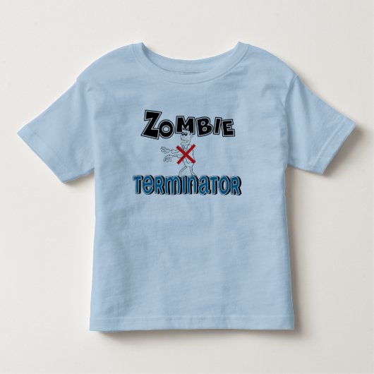 Leuke Zombie Terminator Kinder Shirts (Voorkant)