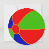 Leuke zomer Beach Ball Pool Party Elke Leeftijd Ve Kaart (Achterkant)