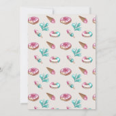 Leuke zomer capybara zwembadfeestje kaart (Achterkant)