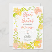 Leuke zomer citrus bloemenzoete waterverf 16 kaart (Voorkant)