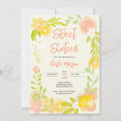 Leuke zomer citrus bloemenzoete waterverf 16 kaart (Voorkant)