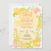 Leuke zomer citrus bloemenzoete waterverf 16 kaart (Voorkant)