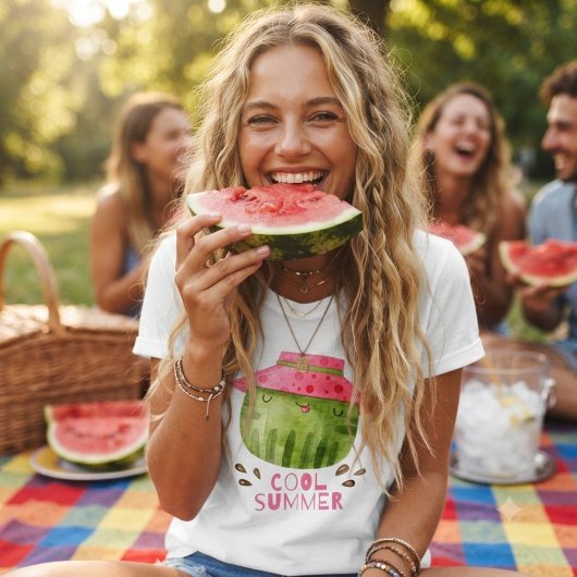 Leuke zomer & grappige watermeloen t-shirt