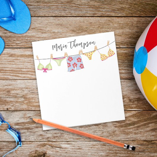 Leuke zomer grillige badpakken Grappig Notitieblok