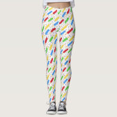 Leuke zomer Ice Poppen en Sprinkles Pattern Leggings (Voorkant)