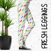Leuke zomer Ice Poppen en Sprinkles Pattern Leggings