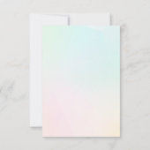 Leuke zomer ijs foto verjaardagsfeestje bedankkaart (Achterkant)