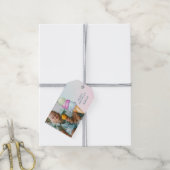 Leuke zomer ijs foto verjaardagsfeestje cadeaulabel (Met Touw)