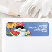 Leuke zomer kabouter familie reünie etiket (Insitu)