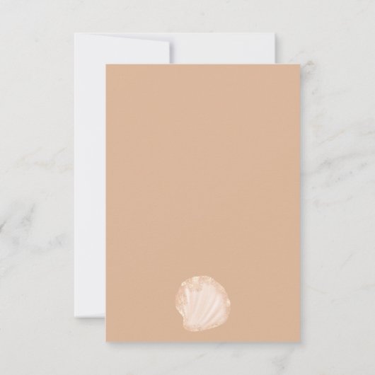 Leuke zomer oceaan kleine parel baby shower bedankkaart (Achterkant)