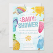 Leuke Zomer Popsicle Klaar voor Pop Baby shower Kaart (Voorkant)