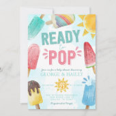 Leuke Zomer Popsicle Klaar voor Pop Baby shower Kaart (Voorkant)