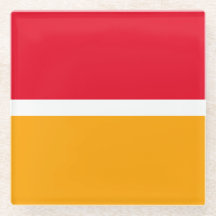 Leuke zomer rode retro dikke gele kleur blokken