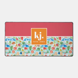 Leuke zomer stijlvol monogram bureaumat