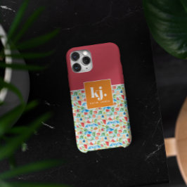 Leuke zomer stijlvol monogram iPhone 15 pro max hoesje