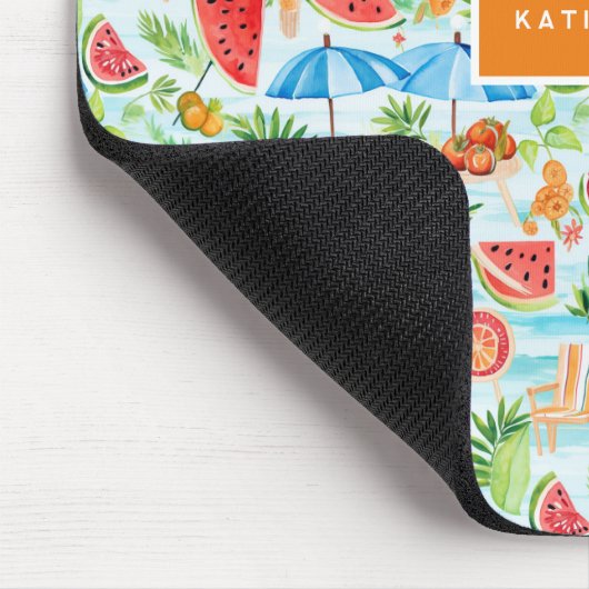 Leuke zomer stijlvol monogram muismat (Hoek)