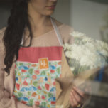 Leuke zomer stijlvol monogram schort<br><div class="desc">Trendy monogram design. Dit stijlvolle en modieuze schort maakt de perfecte keukenaccessoire. Kleurrijke zomerse waterverven gemengd met gedurfde kleurblokkering en je monogram. Popping kleuren om wat vrolijkheid toe te voegen. Vier de levendigheid van de zomer met een boeiend kleurenpalet. Deze levendige en betoverende tinten gaan harmonieus samen en roepen de...</div>