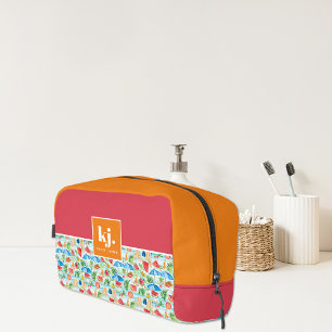 Leuke zomer stijlvol monogram toilettasje