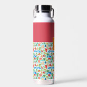 Leuke zomer stijlvol monogram waterfles (Voorkant)